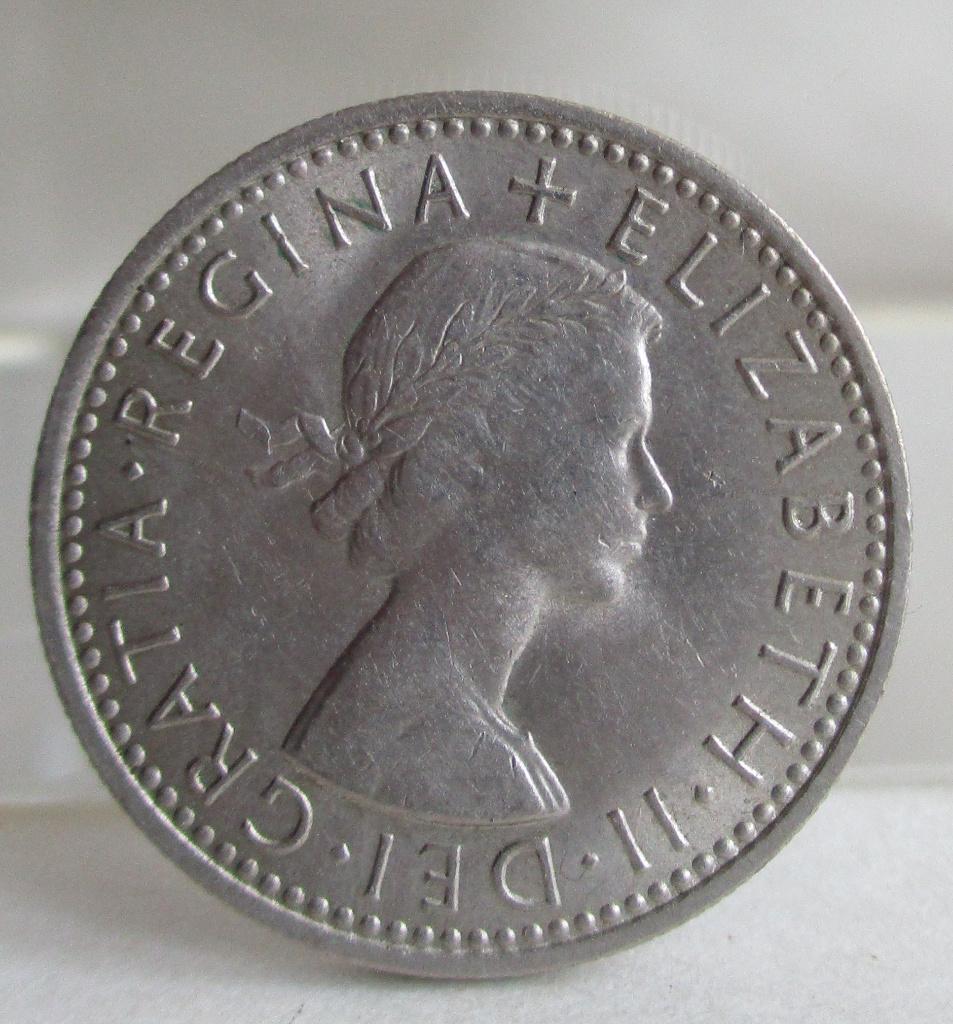 1967- 6 PENCE MUNT-Del Gratia-Queen Regina Elizabeth ll -GB, Postzegels en Munten, Verzenden, Munten