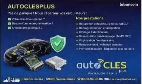 Réparation & Reprogrammation de calculateurs automobiles, Enlèvement ou Envoi