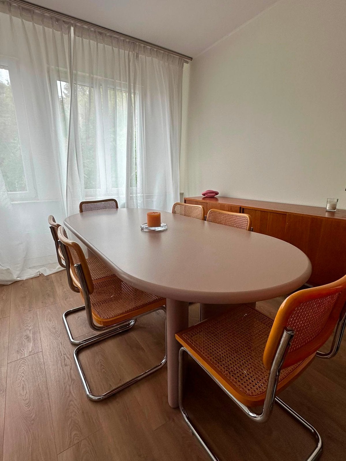 Eettafel ovaal, Huis en Inrichting, Tafels | Eettafels, Ophalen, Zo goed als nieuw, Ovaal