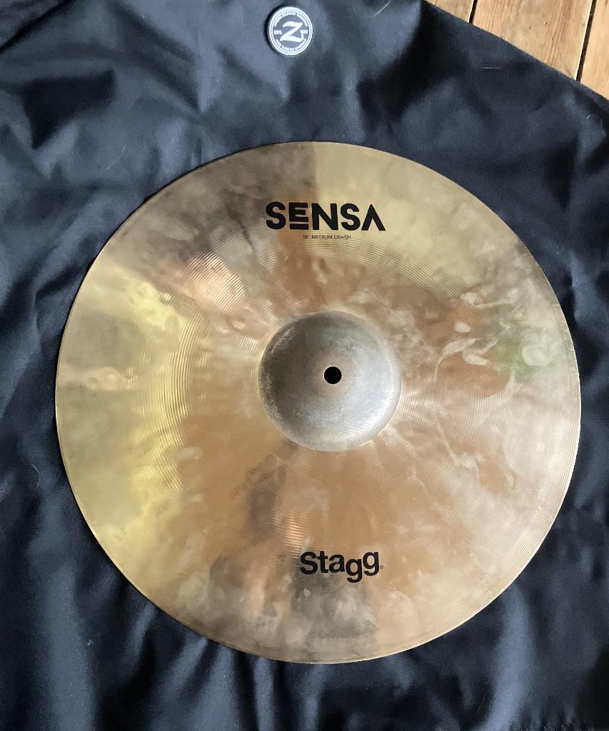 Stagg sensa medium crash cymbale 16", Musique & Instruments, Batteries & Percussions, Enlèvement, Utilisé, Autres marques