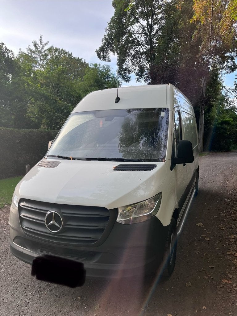 Mercedes Sprinter 314 CDI L2H2 – 98.000 km – CarPlay–Gekeurd, Auto's, Stof, 4 cilinders, Wit, Mercedes-Benz