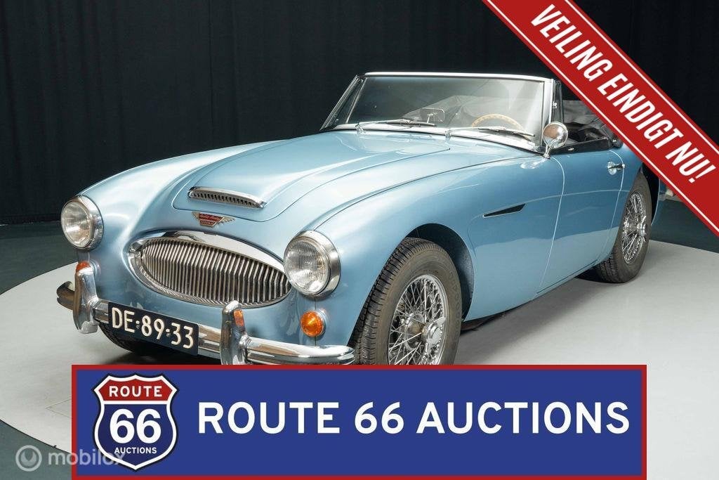 Austin-Healey 3000 Mk III | 1966 | Route 66 Auctions, Austin, Zwart, Bedrijf, Handgeschakeld