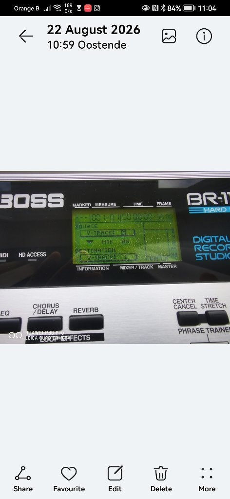 Boss BR 1180 Harddisk Recorder, Audio, Tv en Foto, Professionele apparaten, Ophalen of Verzenden, Zo goed als nieuw, Audio