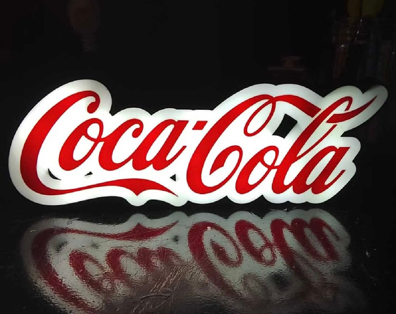 Coca Cola Led reclame 25 x 15 cm Nieuw, Envoi