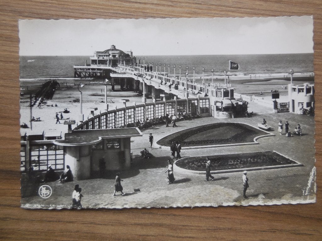 postkaart Blankenberge Pier, Ophalen of Verzenden, 1940 tot 1960, Ongelopen, West-Vlaanderen