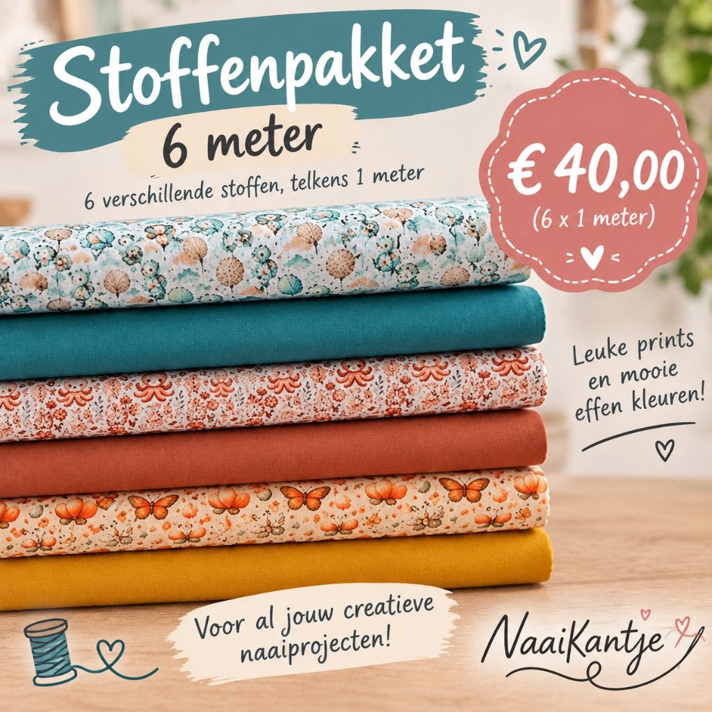 Stofpakketten Poplin katoen : 2 variaties, Hobby en Vrije tijd, Meerkleurig, 120 cm of meer, Ophalen of Verzenden, Katoen