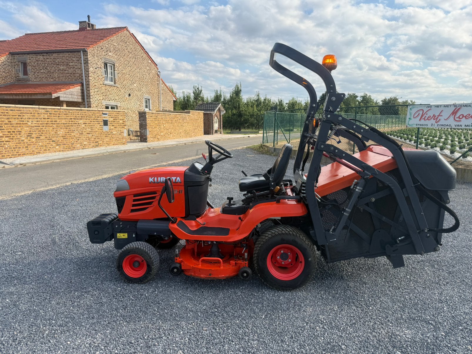 Kubota zitmaaier, Jardin & Terrasse, Tondeuses à gazon, Enlèvement, Comme neuf