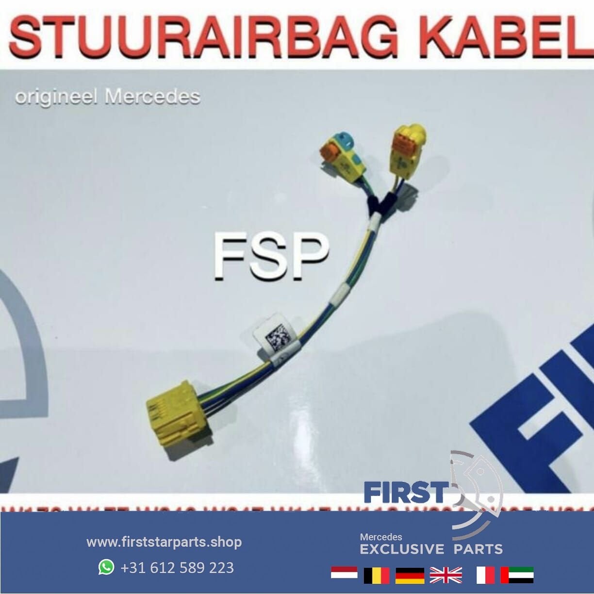 STUUR AIRBAG STEKKER KABEL W176 W177 W246 W247 W117 W118 W20, Gebruikt, -, Ophalen of Verzenden, -