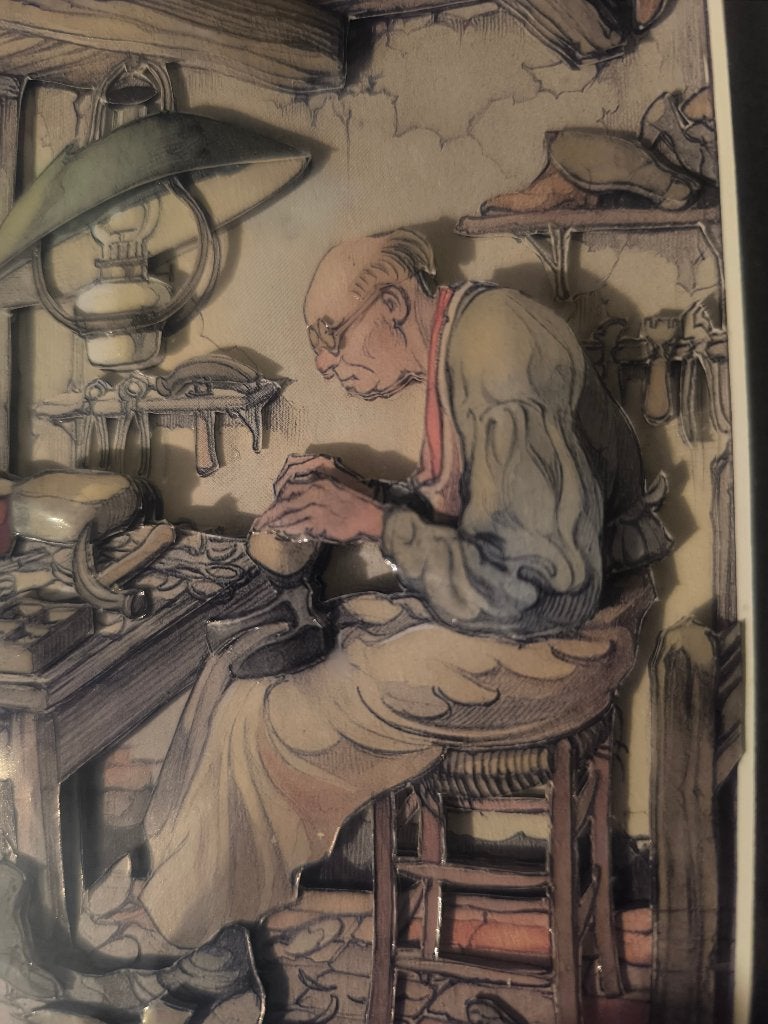 3D print Anton Pieck, Antiek en Kunst, Ophalen, Overige typen, Met kunstenaarsmerk