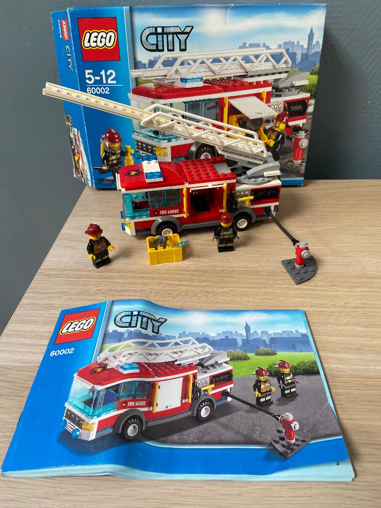 lego brandweerwagen 60002, Compleet, City, Lego, Ophalen of Verzenden