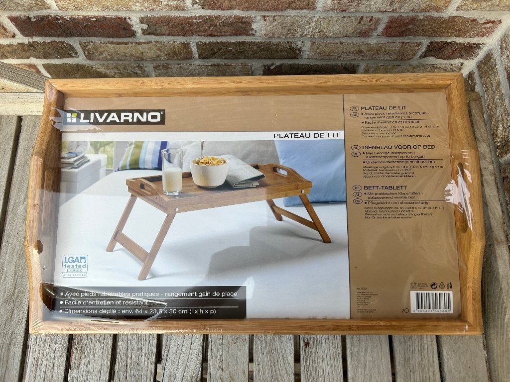 NIEUW LIVARNO BEDTAFELTJE, Ophalen of Verzenden, Nieuw