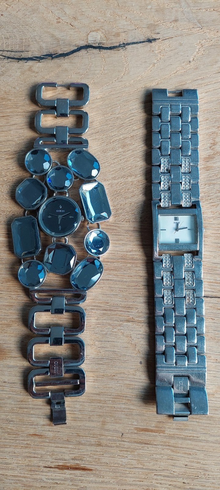 Deux montres Guess (1 pour 50, 2 pour 75 !), Montre-bracelet, Enlèvement ou Envoi, Guess, Acier