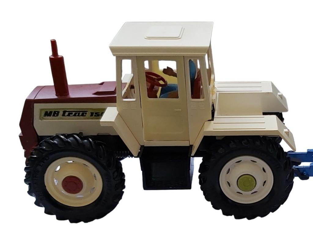 Britains 9597 witte mb trac 1500, Ophalen of Verzenden, Zo goed als nieuw, Tractor of Landbouw, Britains