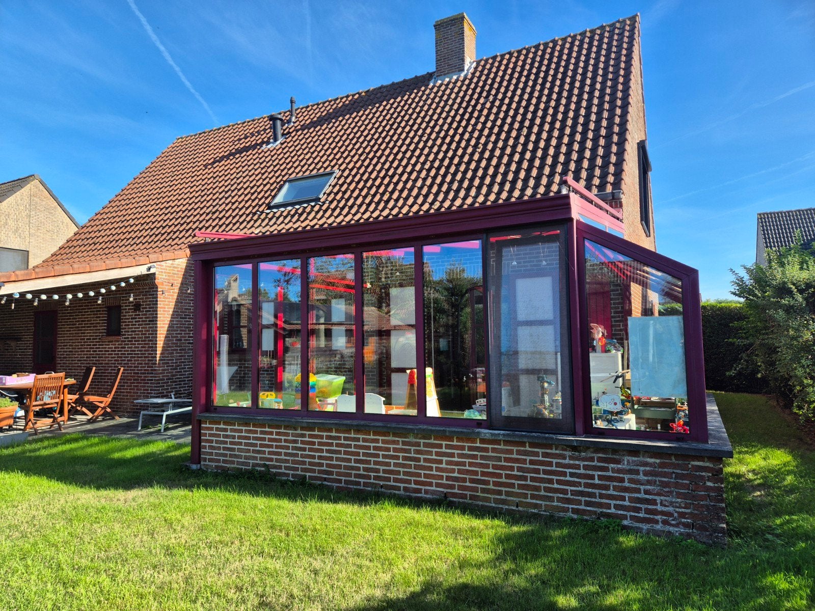 aluminium veranda te koop, Doe-het-zelf en Bouw, Ophalen, Gebruikt, Overige typen, Aluminium