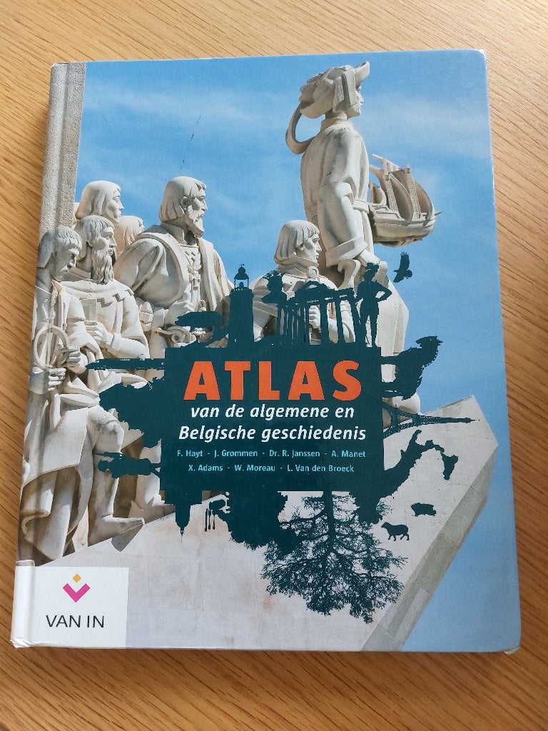 Atlas algemene en Belgische geschiedenis, Boeken, ASO, Geschiedenis, Hayt, Grommen, Janssen, Manet, Ophalen of Verzenden