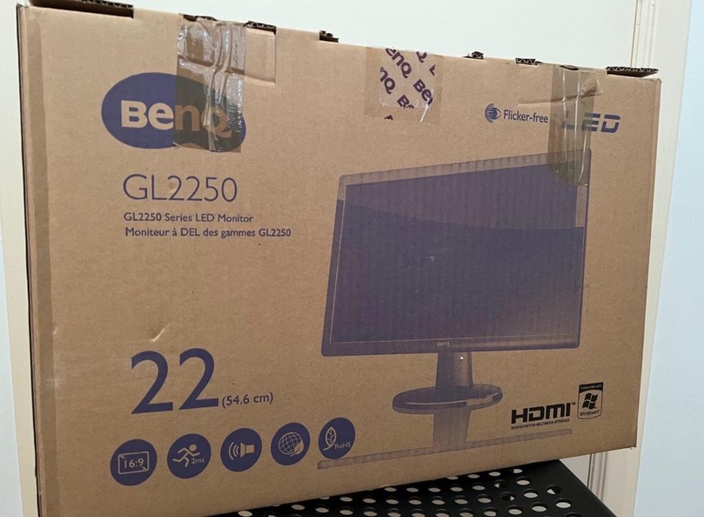 BenQ GL2250 21.5" Full HD 1080p LED Monitor, Gaming, HD, 3 tot 5 ms, Ingebouwde speakers