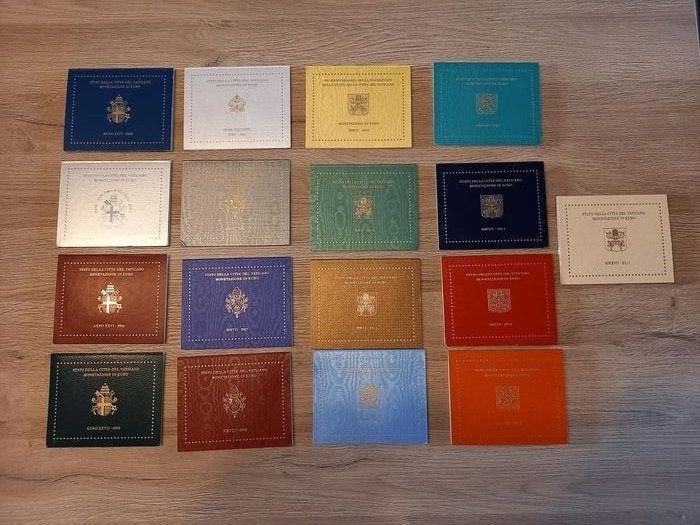 BU VATICAN 2002 A 2017, Timbres & Monnaies, Monnaies | Europe | Monnaies euro, Enlèvement ou Envoi, Vatican, Autres valeurs, Série