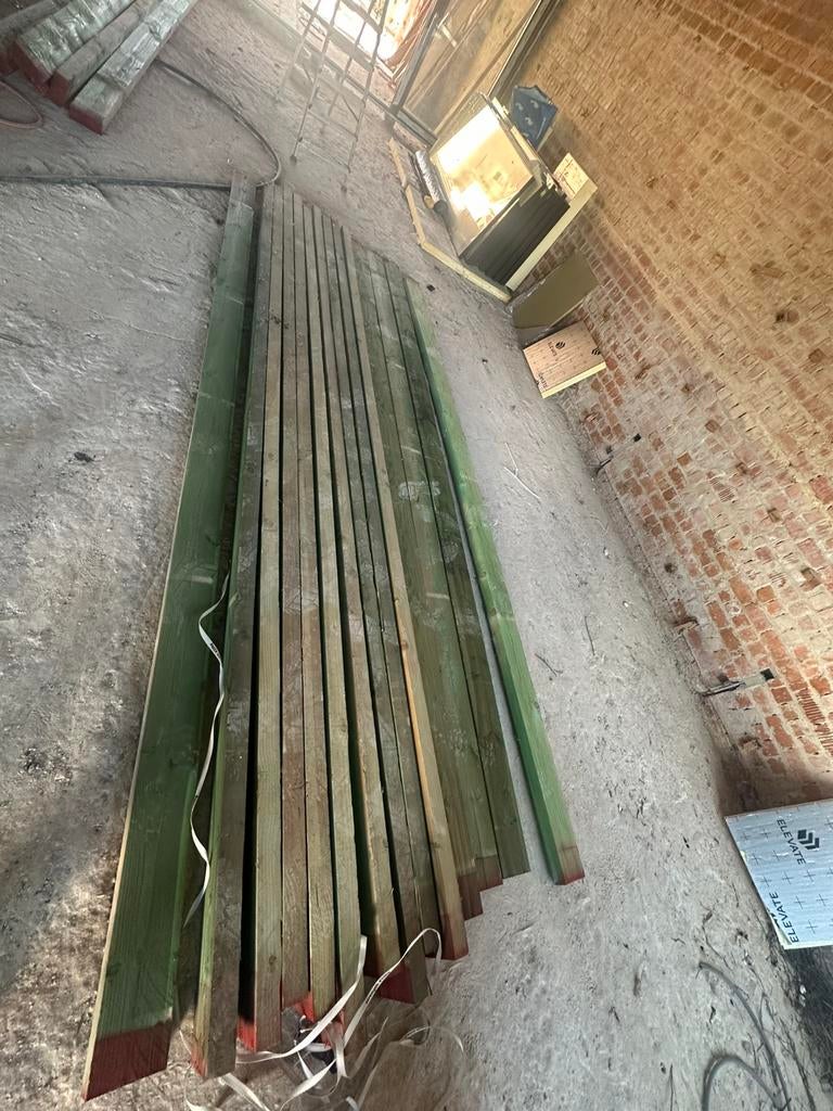 Bouwbalken 4 meter, Ophalen, Zo goed als nieuw