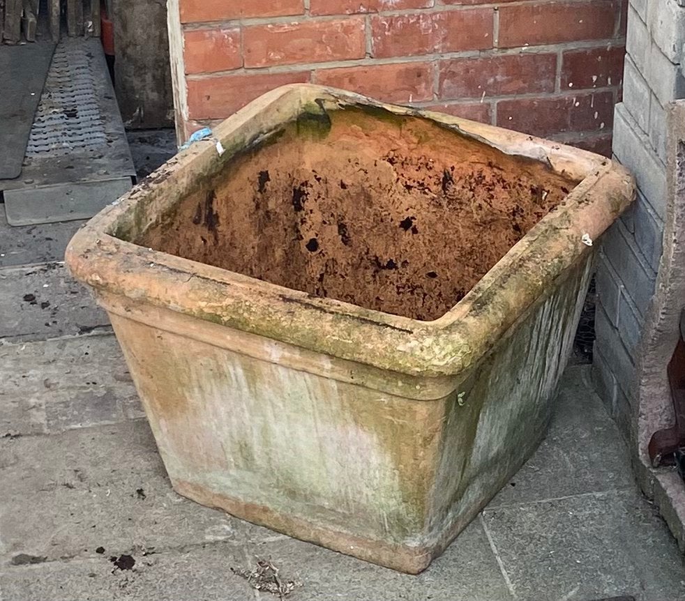 Grote terracotta pot, Tuin en Terras, Ophalen, Gebruikt