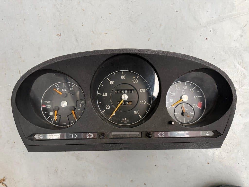 Origineel VDO instrumentenpaneel – Mercedes-Benz SL R107, Ophalen, Gebruikt