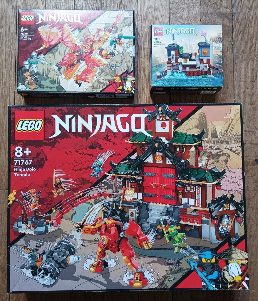 Lot 3 Lego Ninjago 71767 + 71762 + 40704 verzegeld, Kinderen en Baby's, Speelgoed | Duplo en Lego, Lego, Nieuw, Ophalen of Verzenden