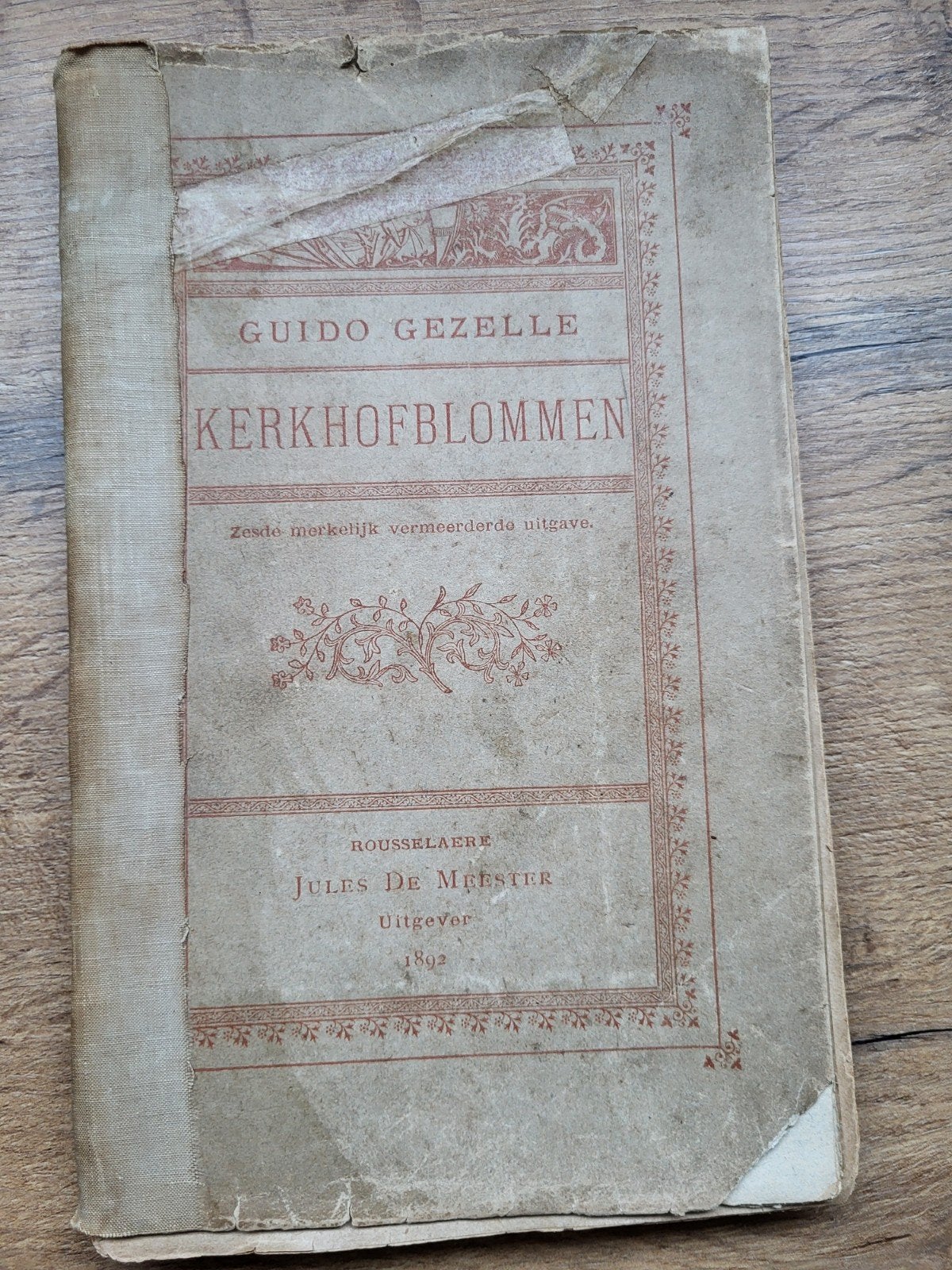 Guido Gezelle - Kerkhofblommen - 1892, Boeken, Ophalen of Verzenden, Gelezen