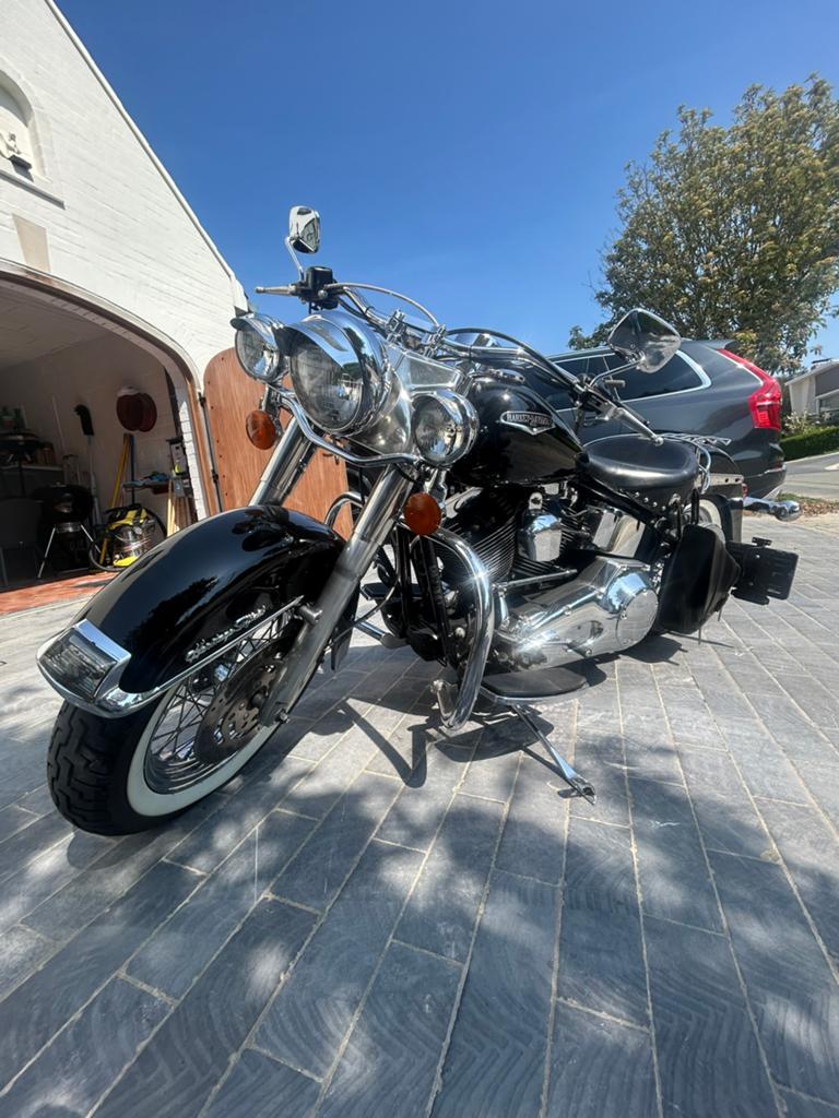 Harley-Davidson Softail Heritage noir, Permis Moto A, Occasion, Plus de 35 kW, Chopper