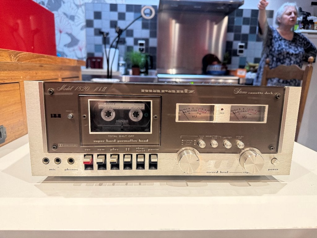 Vintage Marantz Model 1820 Mk II Cassettedeck, TV, Hi-fi & Vidéo, Decks cassettes, Enlèvement, Simple, Marantz