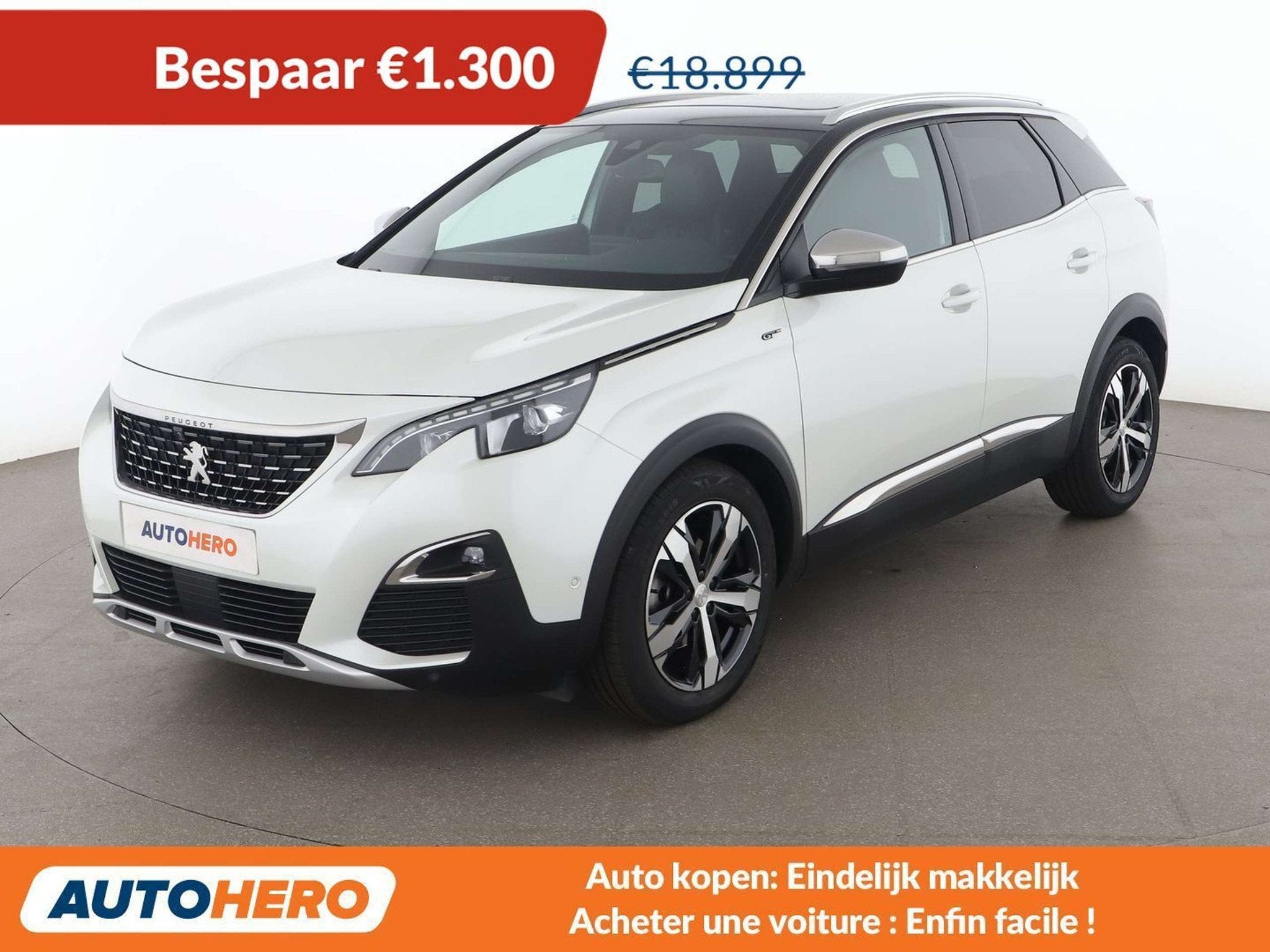 Peugeot 3008 2.0 Blue-HDi GT (année de construction 2018), Autos, Cuir, Achat, Volant multifonction, 179 ch