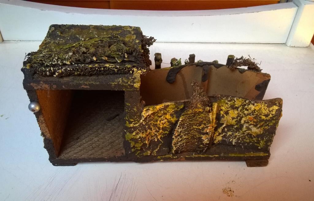 Miniatuur militaire barak van rond 1940, Verzamelen, Ophalen, Zo goed als nieuw