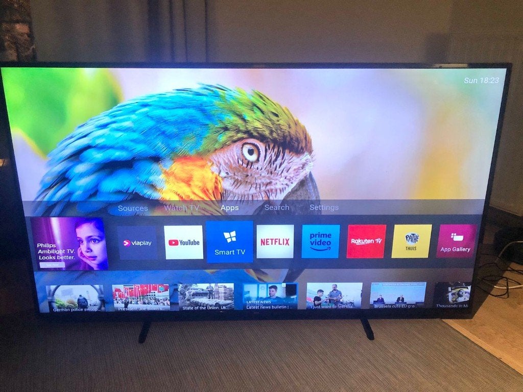 ~75 inch Philips Smat 4K TV not samsung, TV, Hi-fi & Vidéo, Télévisions, Philips, LED, Enlèvement, Utilisé