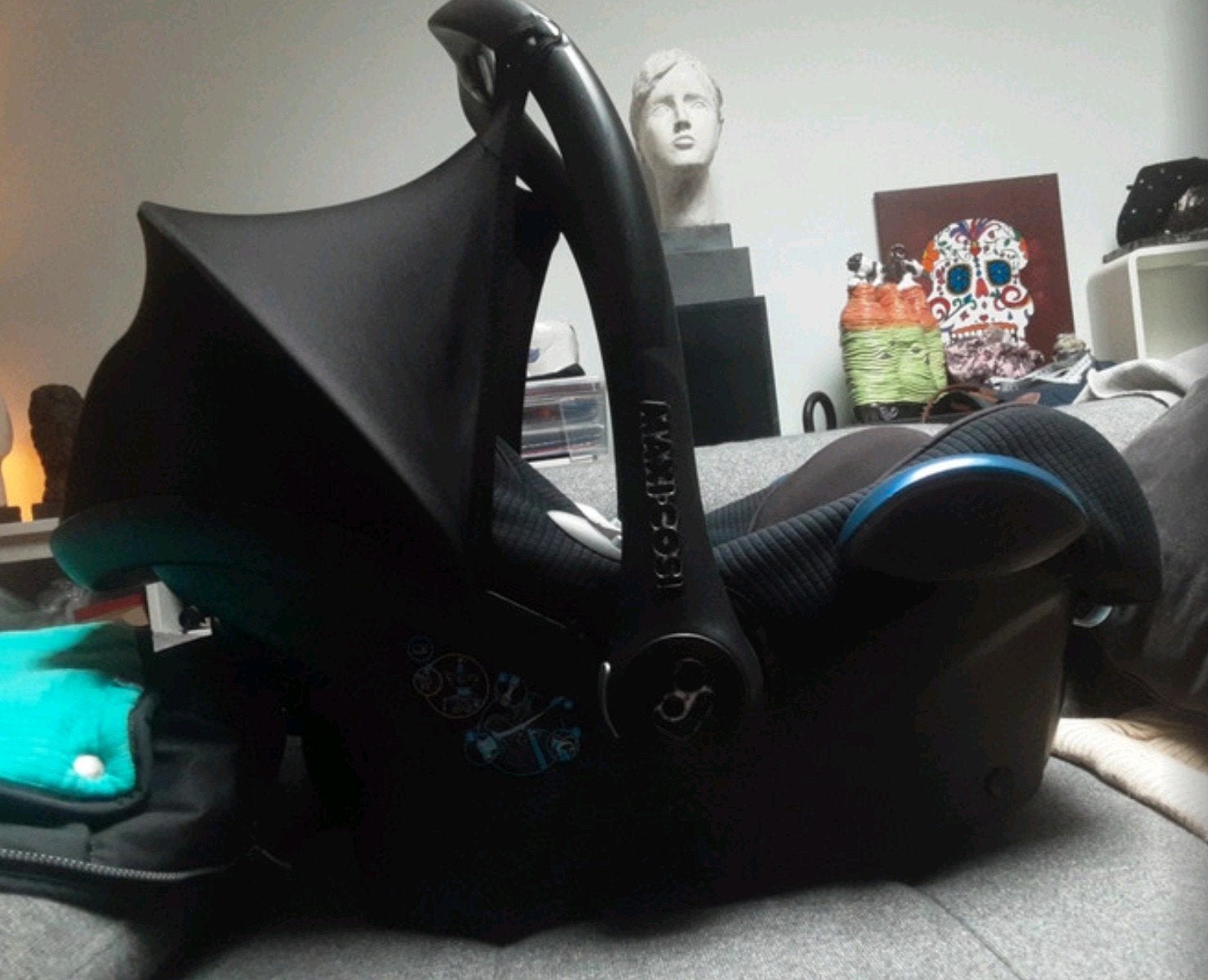De Maxi-Cosi CabrioFix met uitneembare verkleiner en deken, Kinderen en Baby's, Ophalen, Zo goed als nieuw, Maxi-Cosi