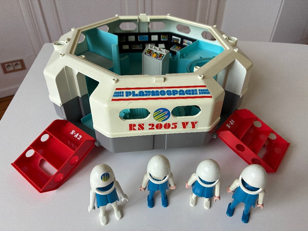 Vintage Playmobil Space Station RS 2005 VY 3536+ruimteglider, Enlèvement, Utilisé, Véhicule