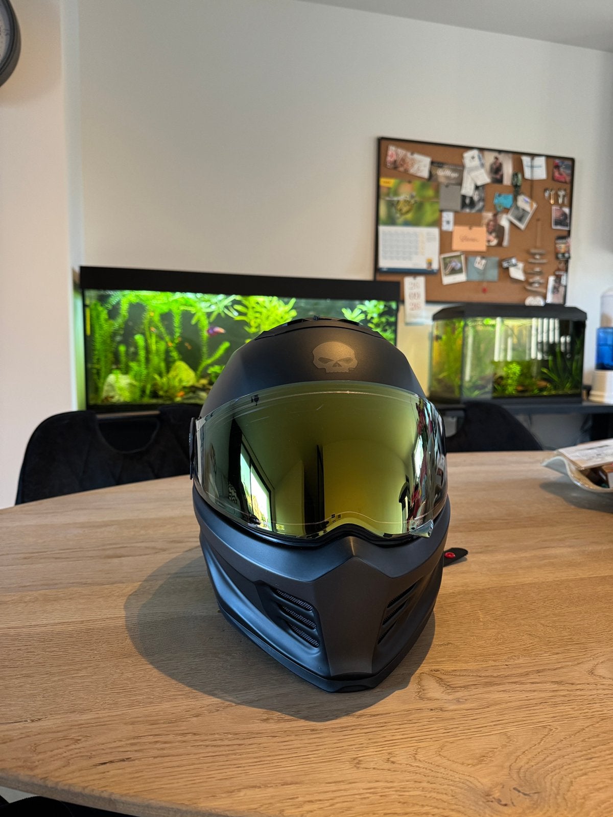 Harley-Davidson Division X15 Skull FullFace Helm Nieuw staat, Motoren, Dames, Integraalhelm, L, Ophalen