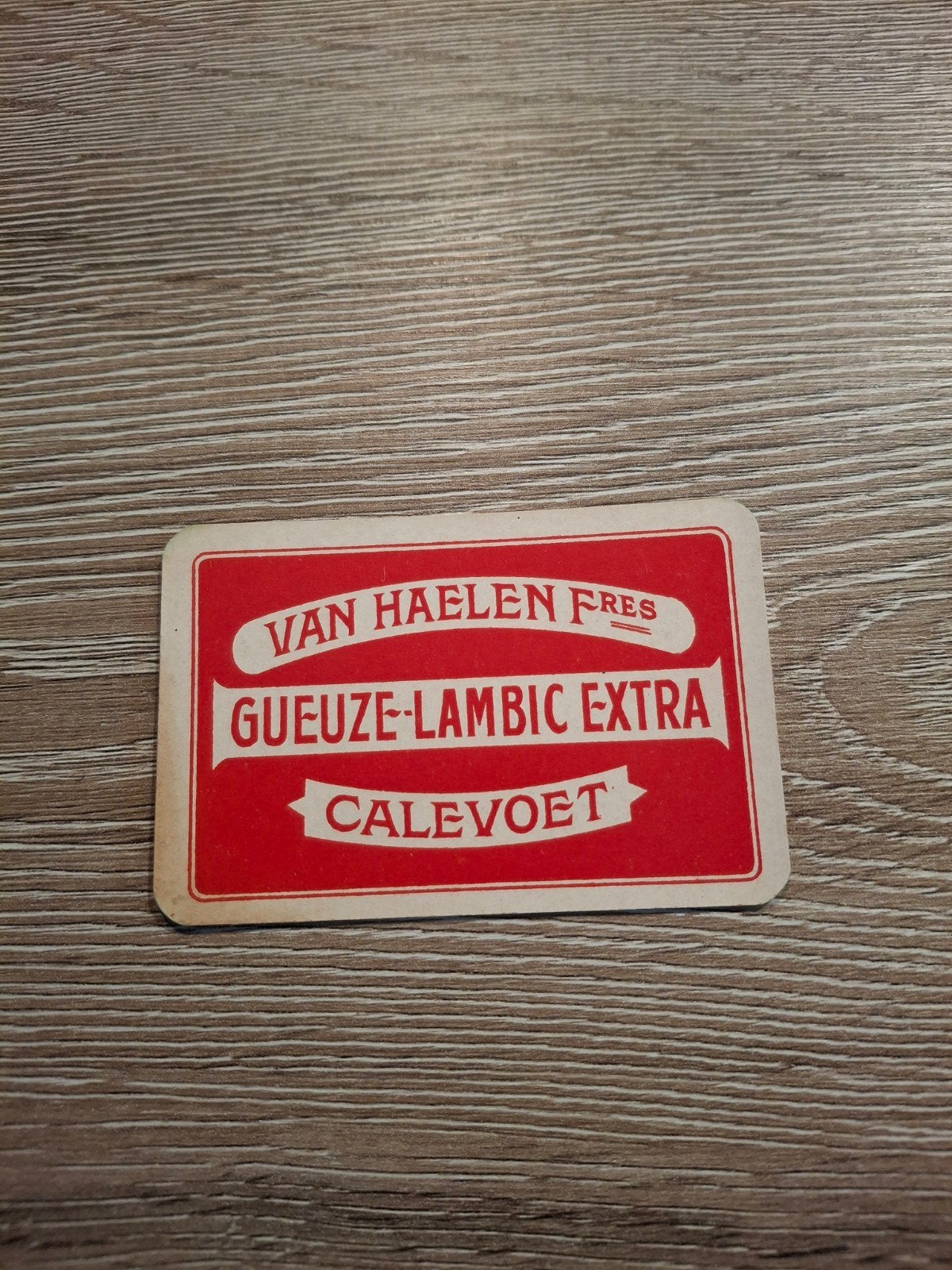 oude speelkaart gueuze van haelen calevoet, Verzamelen, Ophalen of Verzenden