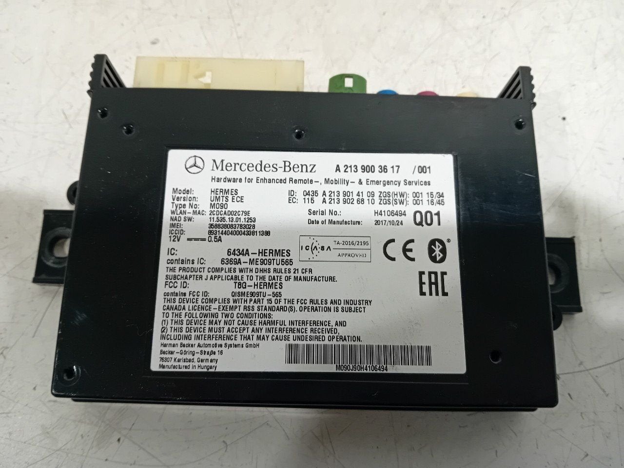 Bluetooth control module Mercedes-Benz A-Klasse, Ophalen of Verzenden, Van der Ven Autorecycling B.V., Onderdelen@venauto.nl, Ettenseweg 76, 4706 PB Roosendaal, The Netherlands