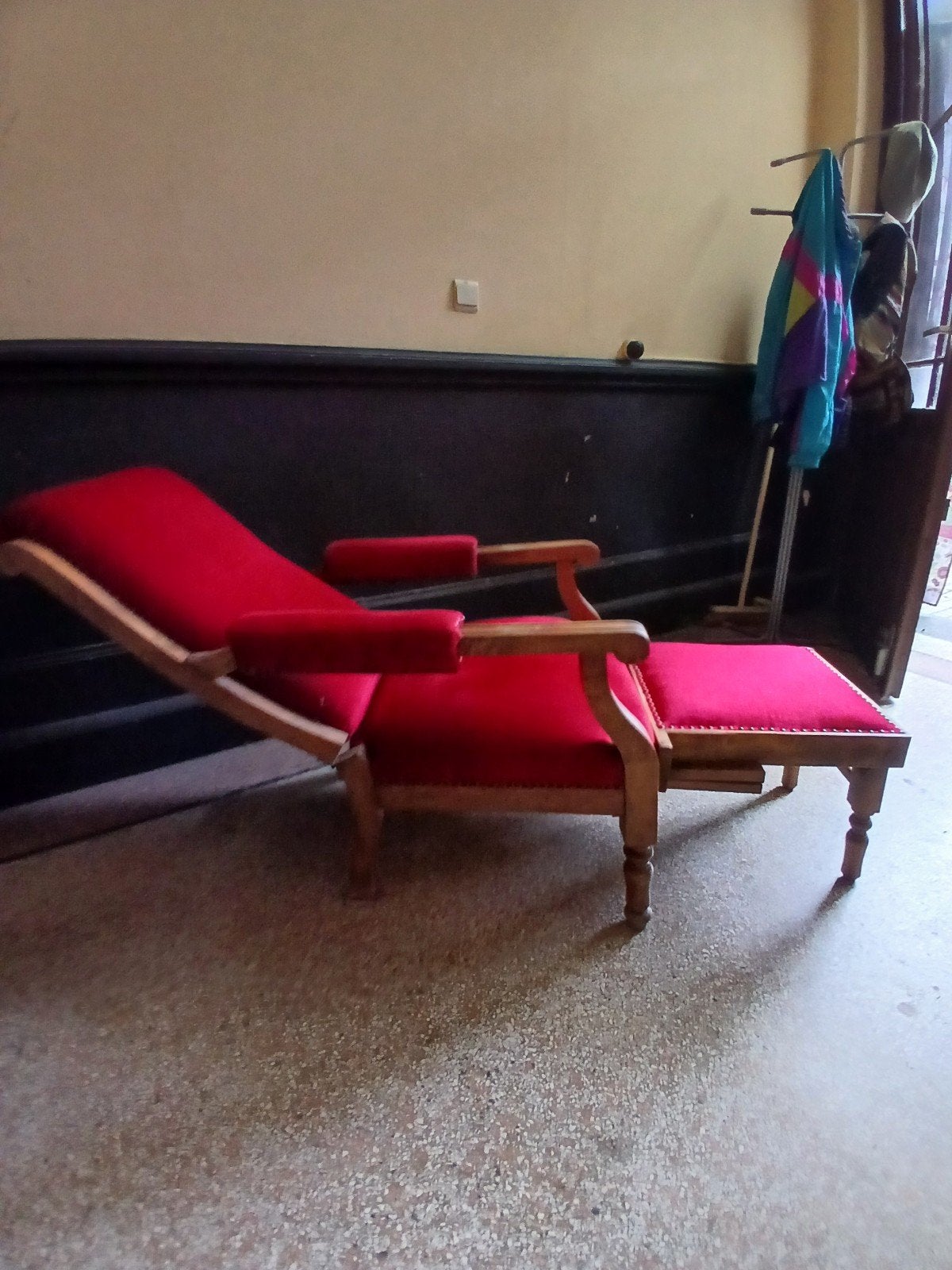 Fauteuil velours très confortable reposant, Enlèvement