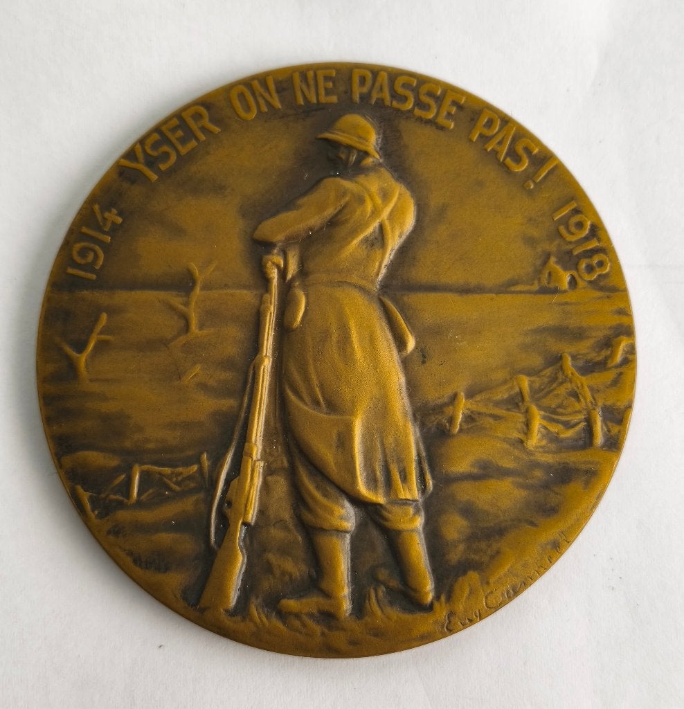 medaille houder van de vuurkaart 1914-1918, Verzamelen, Ophalen of Verzenden, Overige soorten, Lintje, Medaille of Wings