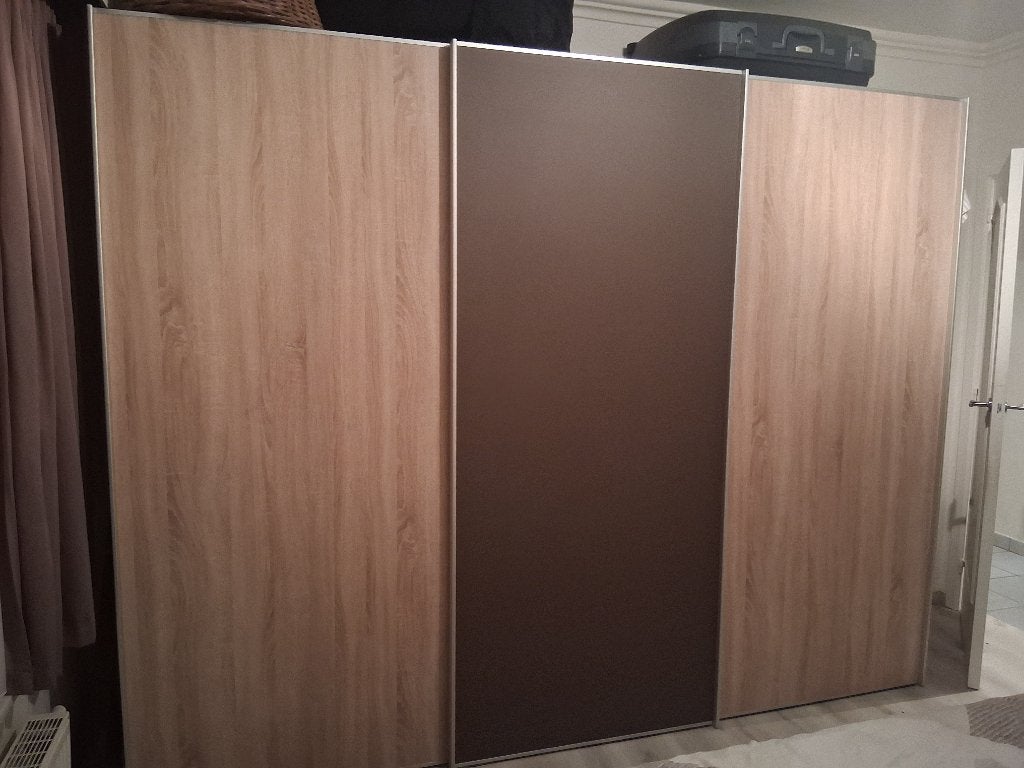 Kleerkast, Huis en Inrichting, Kasten | Kleerkasten, Ophalen, Gebruikt, 200 cm of meer, Met plank(en)