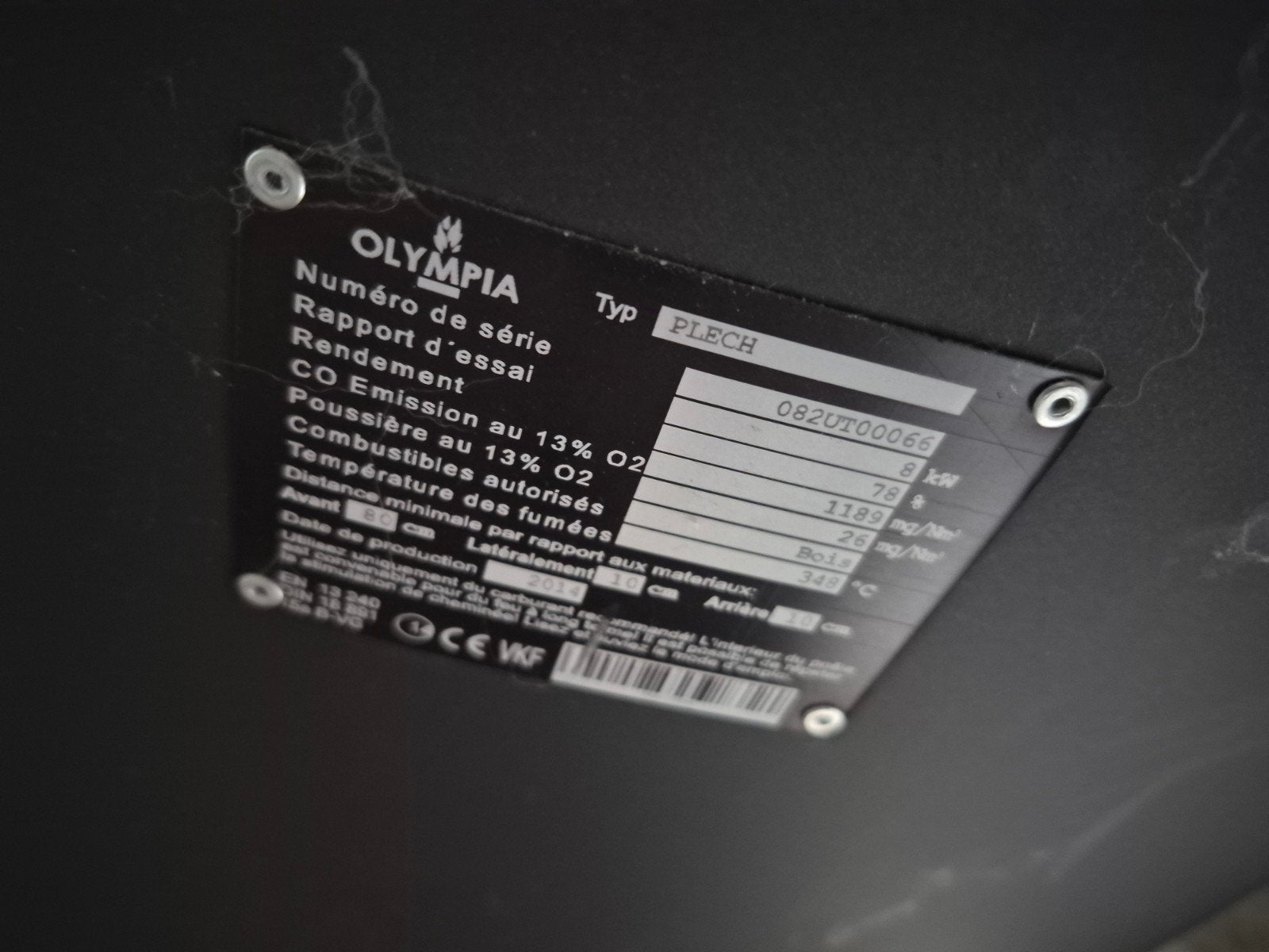 Olympia 8kw houtkachel, Ophalen, Hout