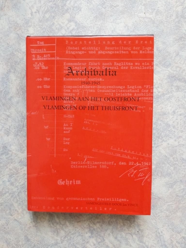 Archivalia Vincx VNV Tollenaere Oostfront Legioen Brigade ZB, Envoi, Comme neuf, Société