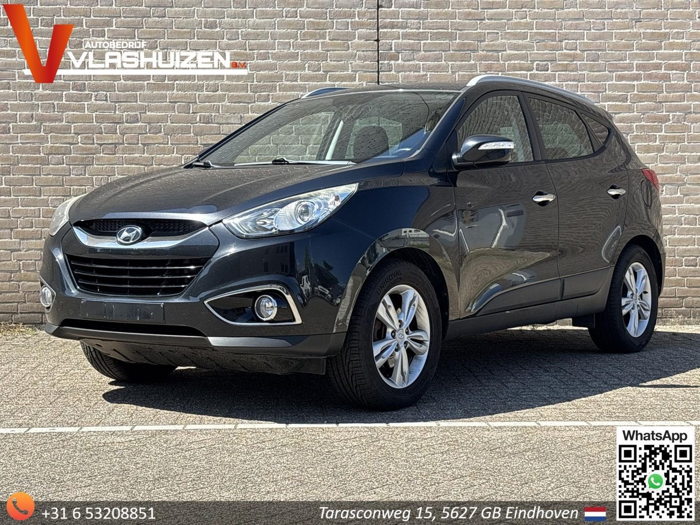 Hyundai ix35 1.7 CRDi Comfort | Cruise | Climate | Leder | S, Auto's, 135 g/km, Zwart, SUV of Terreinwagen, IX35