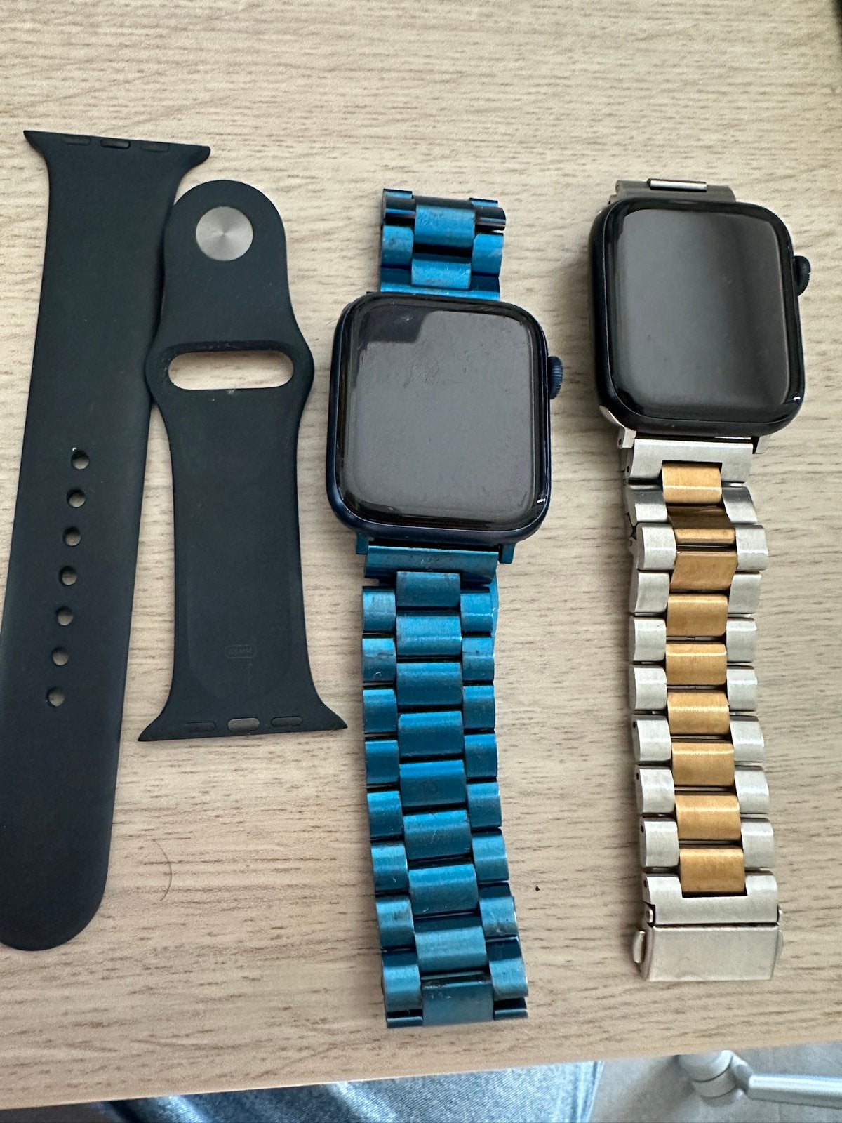 Apple Watch Series 6 + Apple Watch SE 44 mm, Étanche, IOS, Enlèvement, Utilisé