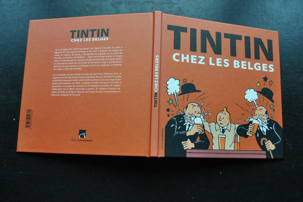 COUVREUR TINTIN CHEZ LES BELGES MOULINSART HERGE Bruxelles, Ophalen of Verzenden, Zo goed als nieuw, Daniel Couvreur + Hergé