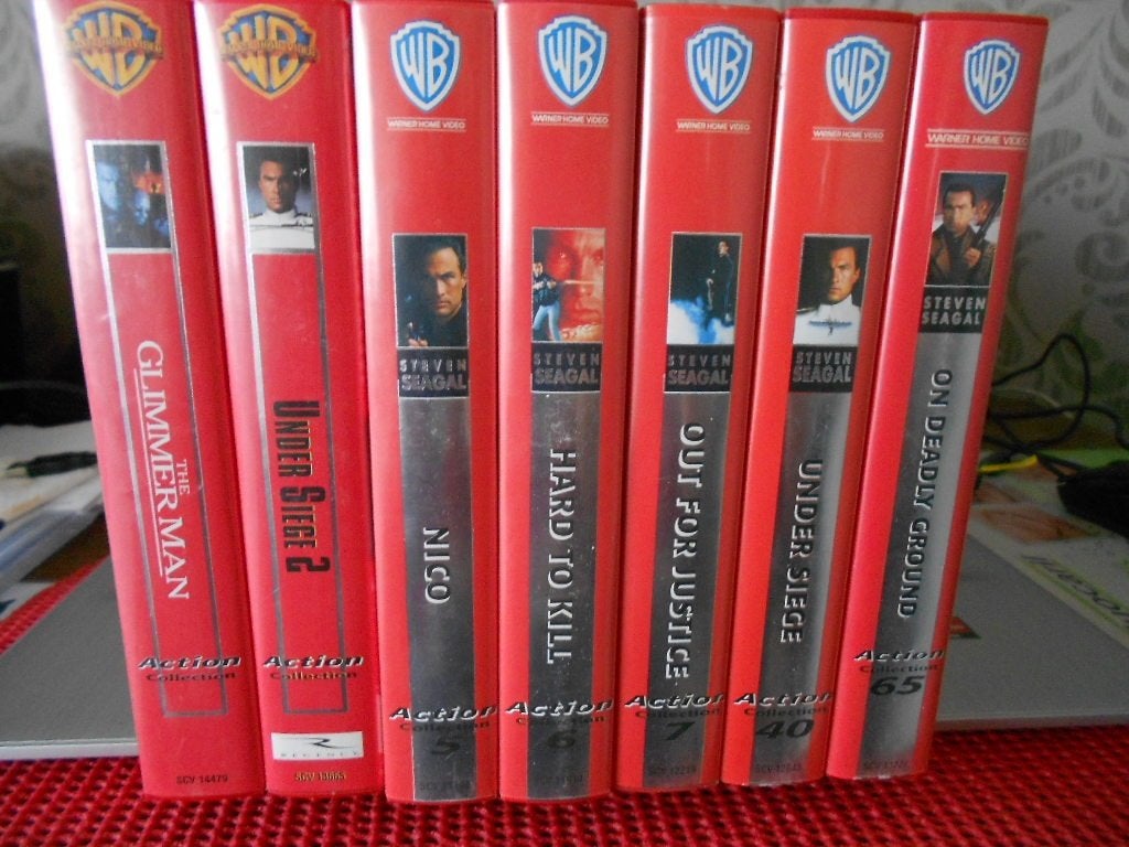 originele VHS video's actie met Steven Seagal, kunnen per st, Cd's en Dvd's, VHS | Film, Nederlands ondertiteld, Ophalen of Verzenden