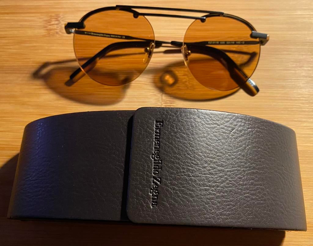 Ermenegildo Zegna zonnebril met Zeiss glazen, Ophalen of Verzenden, Zo goed als nieuw, Zonnebril