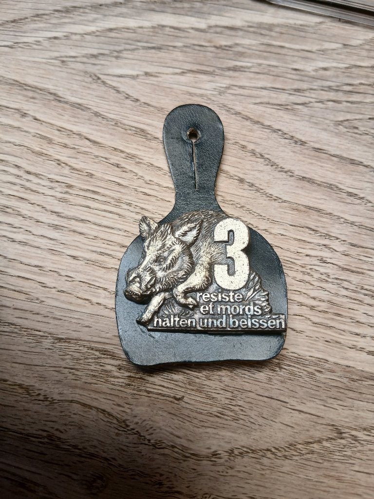 3 Cha 3 Ardennes Chasers Regiment charme, Verzenden, Landmacht, Embleem of Badge