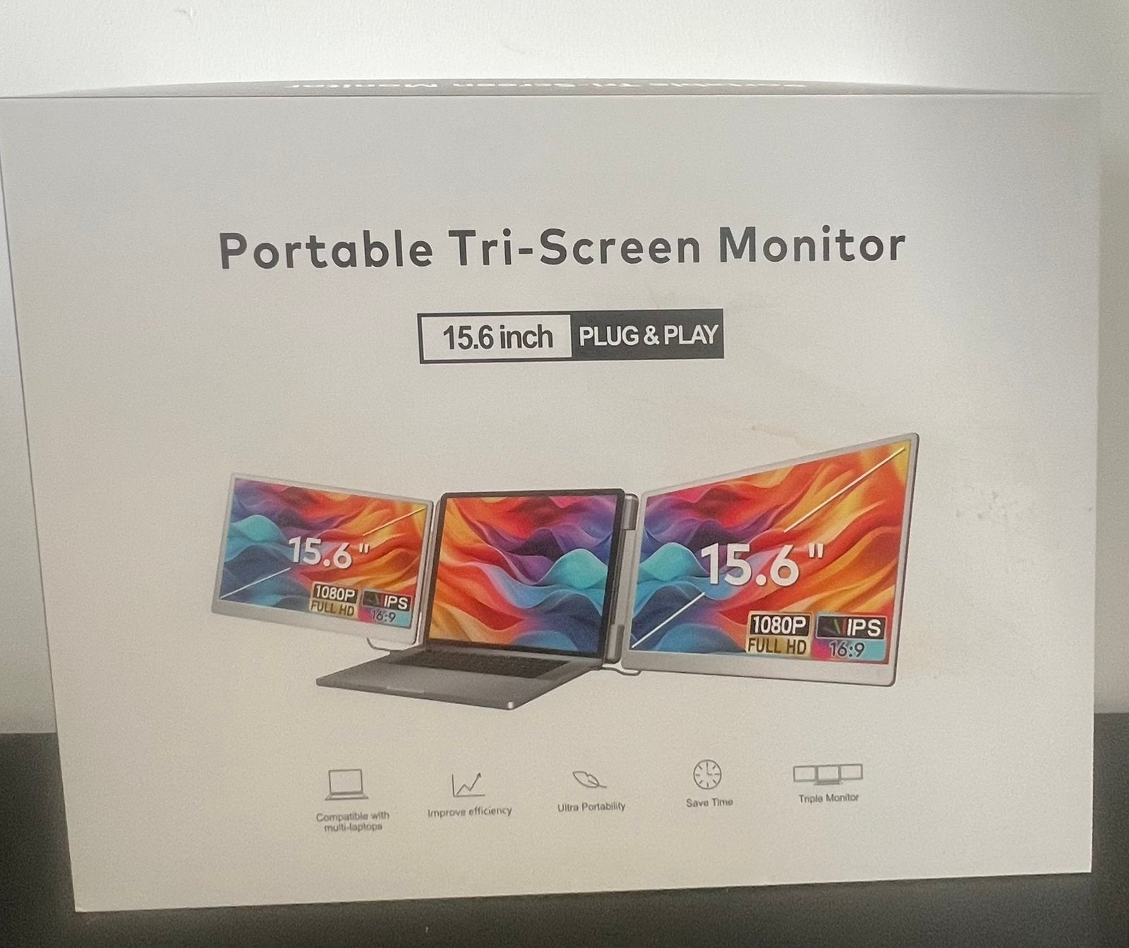 Portable tri screen monitor, Computers en Software, Monitoren, Ophalen, Zo goed als nieuw