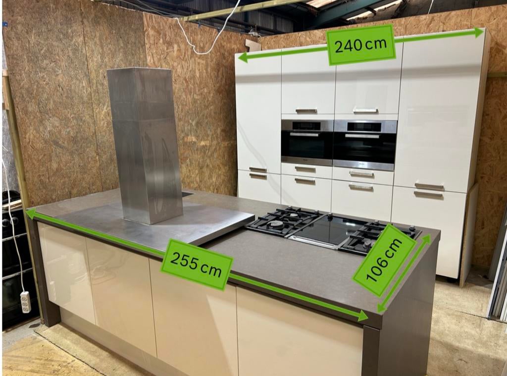 #45 Prachtige complete keuken met kookeiland, Huis en Inrichting, Ophalen of Verzenden, Gebruikt