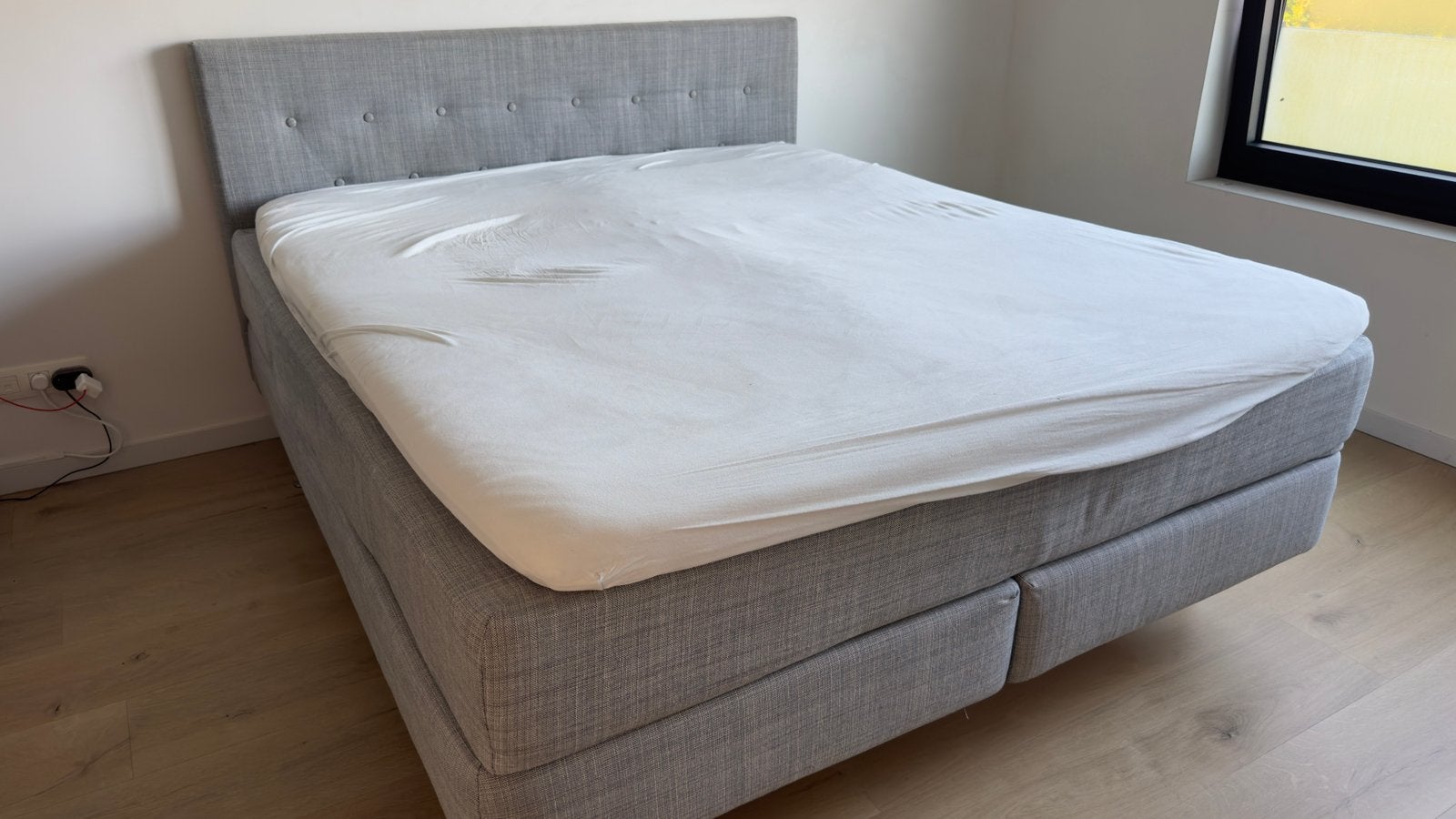 Tweepersoons boxspring, Ophalen, Gebruikt, Tweepersoons, 180 cm